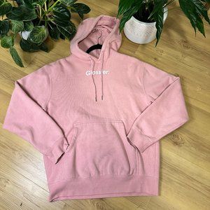 VIRAL Glossier Original Pink Oversized Hoodie Sweatshirt